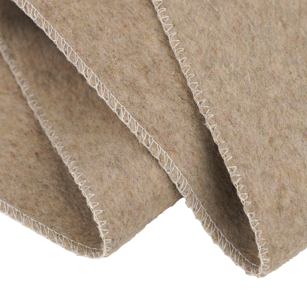 50% wol, 40% polyester, 10% andere vezels, 720 g/ml, bonenpastakleur, dikke dubbelzijdige wollen stof, ML-0124-4382-1