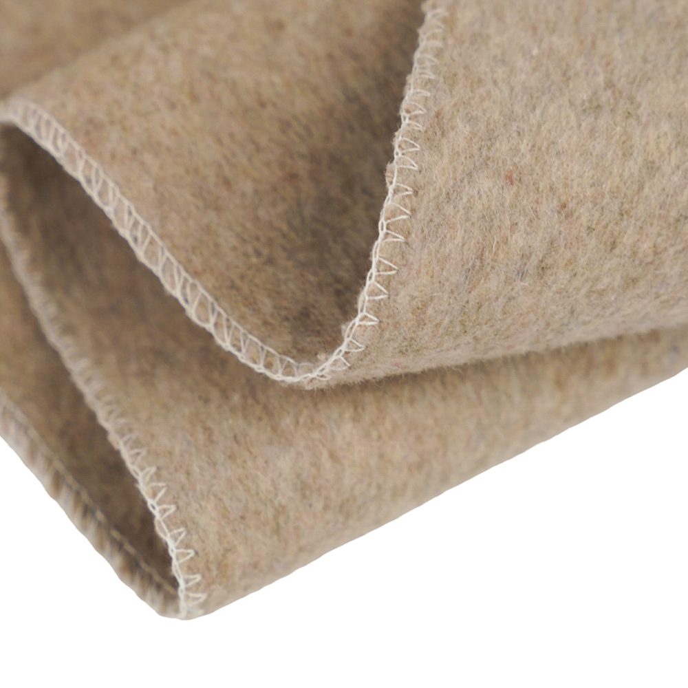 50% wol, 40% polyester, 10% andere vezels, 720 g/ml, bonenpastakleur, dikke dubbelzijdige wollen stof, ML-0124-4382-1