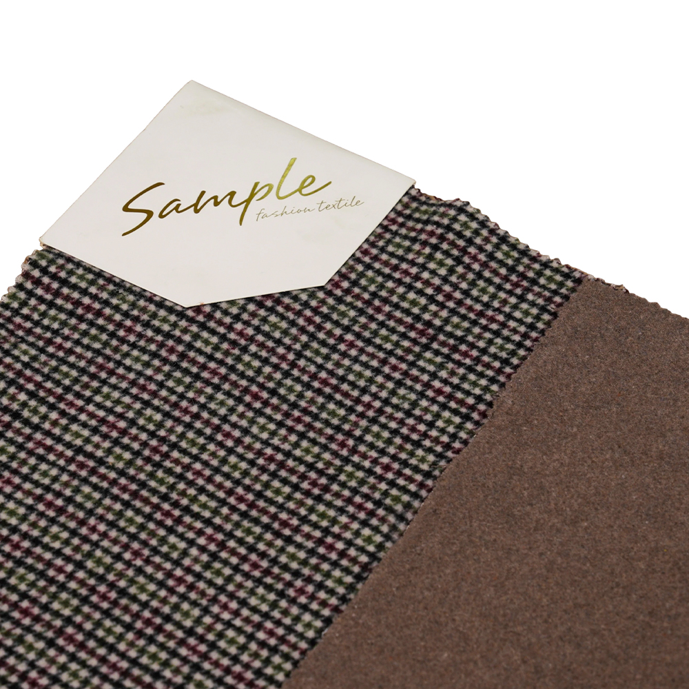 20% wol, 70% polyester, 10% andere vezels, 800 g/ml, kleurruit, dubbelzijdig fluwelen stof, ML-4400-3