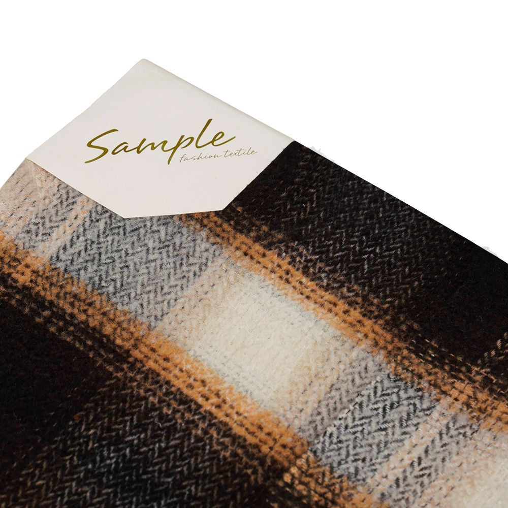 40% wol, 60% polyester, 540 g/ml, zwart en wit, cirkeltweedstof, ML-8021071