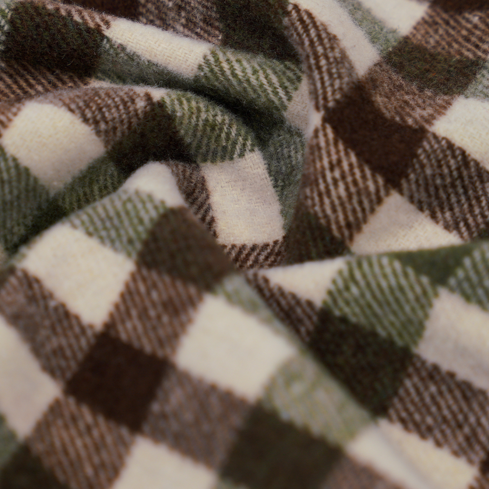 100% anders, 410G/M groen, bruin en wit, tweedgaren, ML-701234