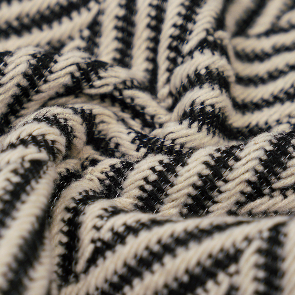 100% anders, 720G/M, Klassiek Zwart en Wit, Tweedgaren, ML-70230021-22090