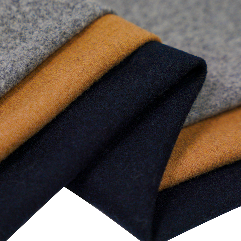 50% Wol, 40% Polyester, 10% Andere vezels, 340G/M, Kameel, Flanelstof, ML-S0624-201-9