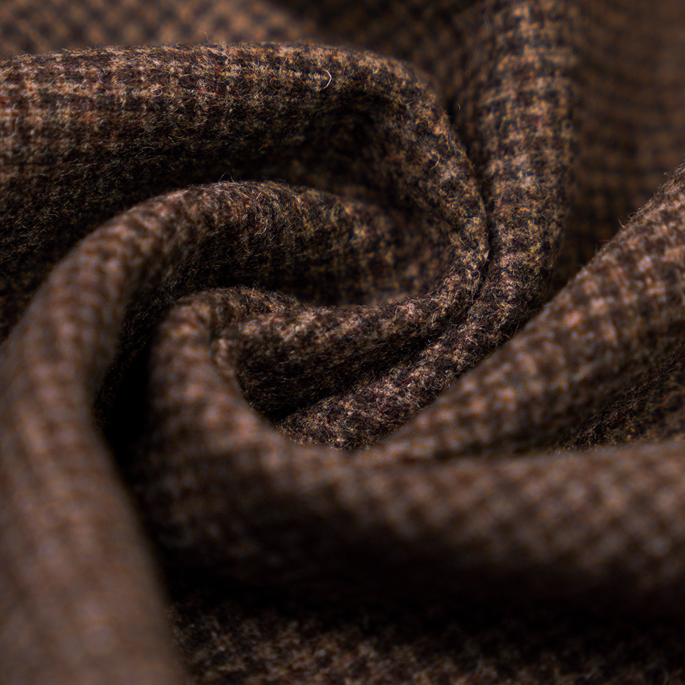 60% Wol, 30% Polyester, 10% Andere Vezels, 300G/M, Gemengde Koffie + Rode Bonenpasta Gierst, Flanelstof, ML-S06-050