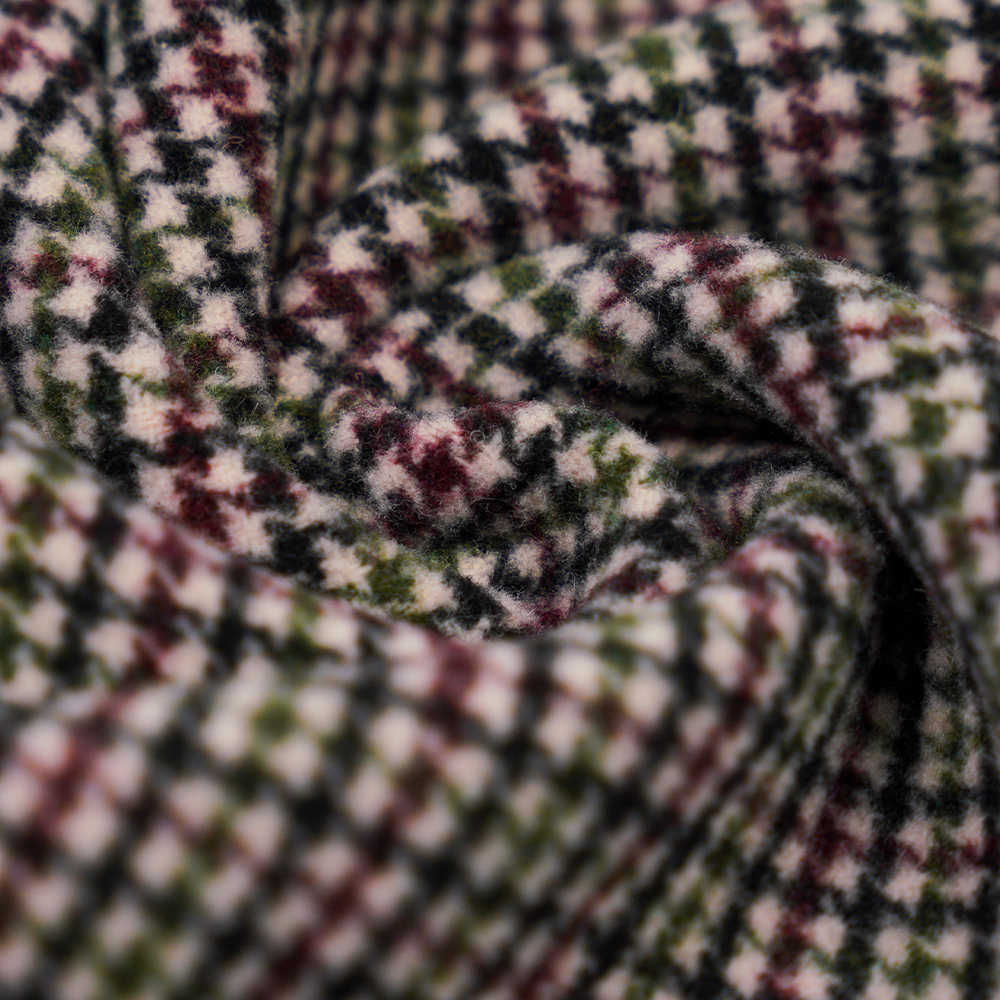 20% wol, 70% polyester, 10% andere vezels, 800 g/ml, kleurruit, dubbelzijdig fluwelen stof, ML-4400-3