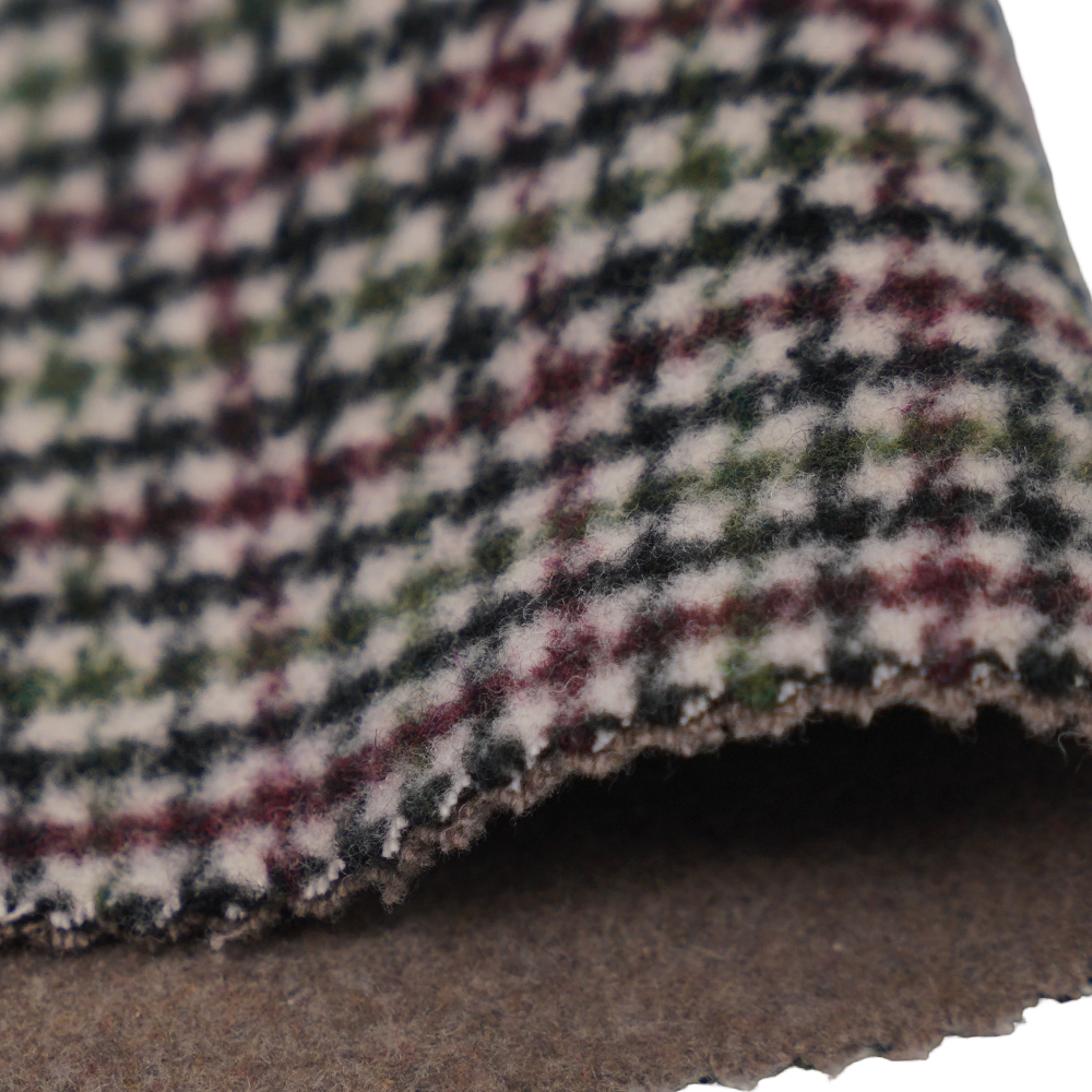 20% wol, 70% polyester, 10% andere vezels, 800 g/ml, kleurruit, dubbelzijdig fluwelen stof, ML-4400-3