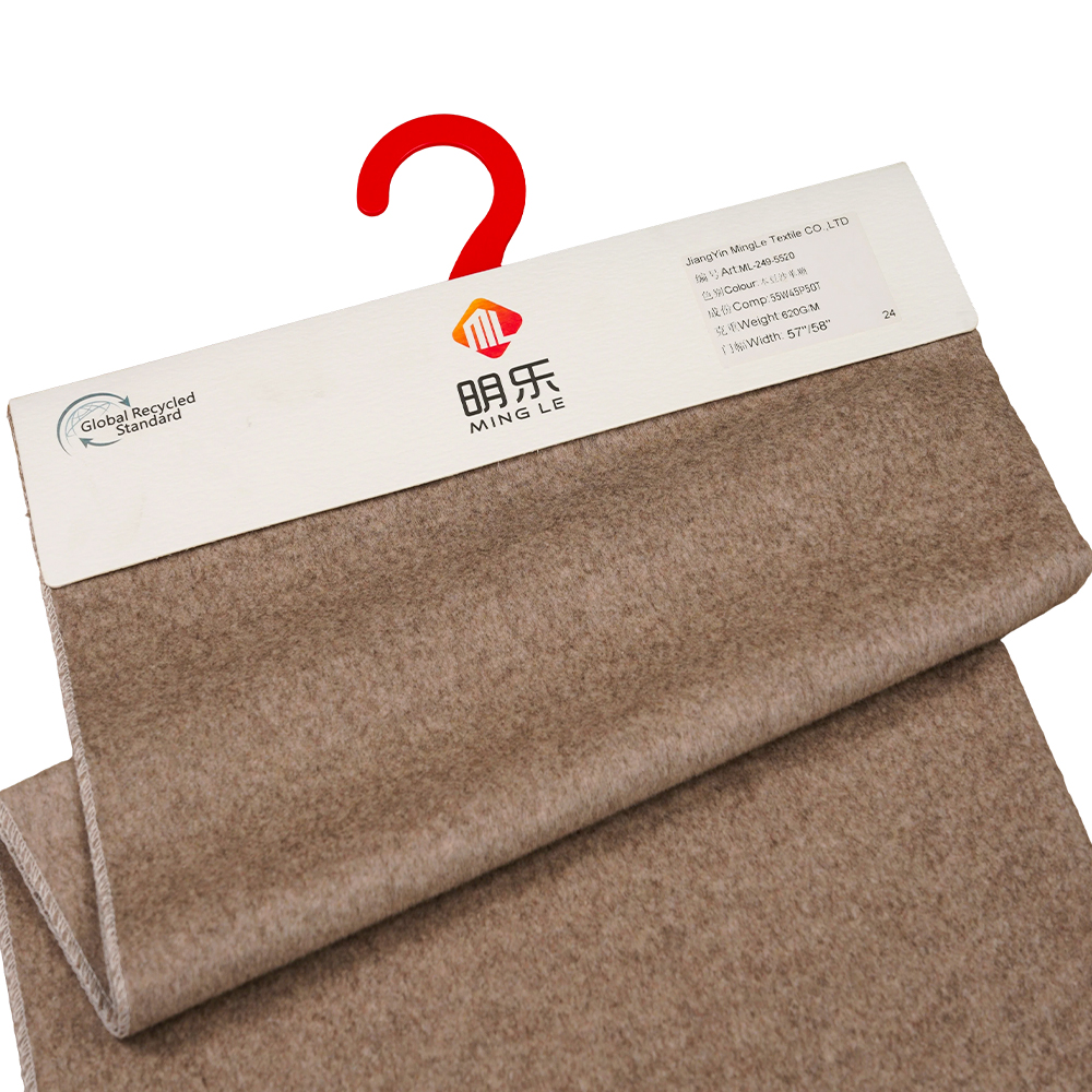 50% Wol, 5% Kasjmier, 35% Polyester, 10% Overige, Vezel 750G/M, Donkergrijs +, Middengrijs, Twill Double-Face Overcoating: een complete technische gids voor fabrikanten
